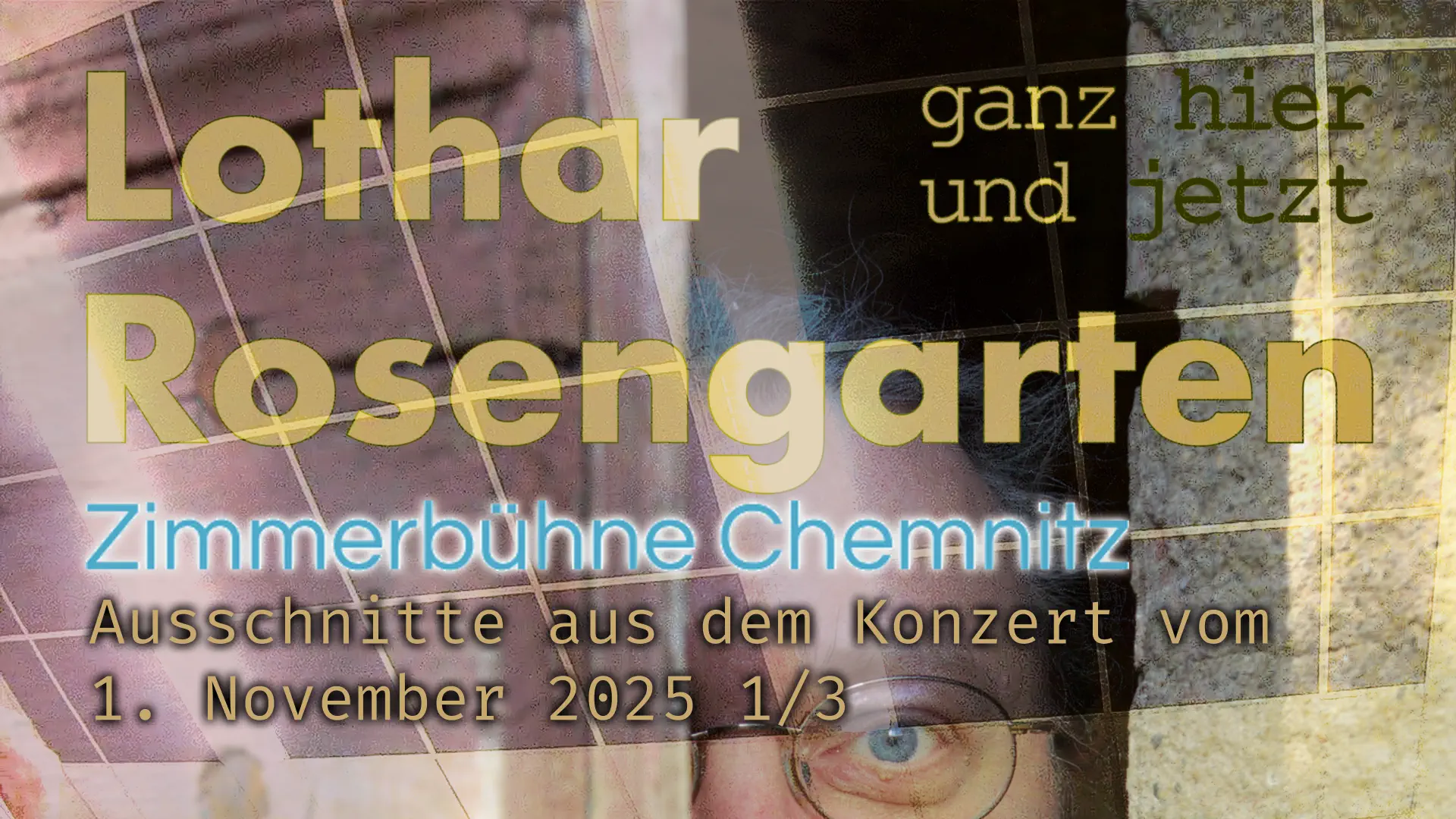 Lothar Rosengarten, das Gesicht halb von einer Tür verdeckt